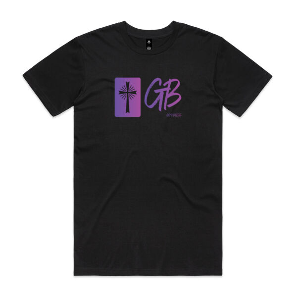 God Bless Men's T-shirt  - Purple Logo Thumbnail