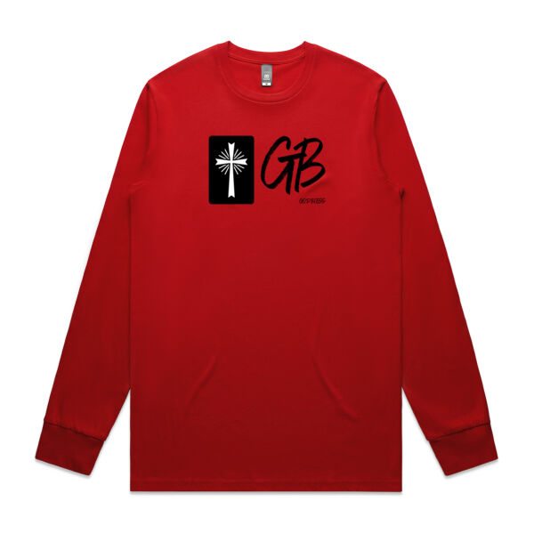 Godbless Men's Long Sleeve - Black Logo Thumbnail
