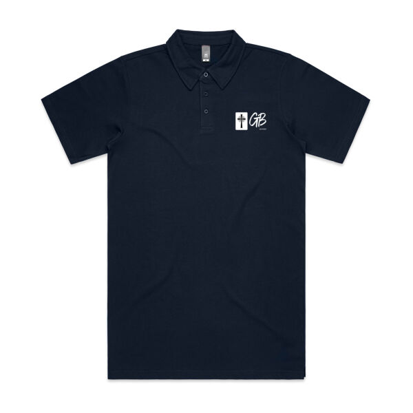 Classic Men's Polo Shirt - White logo Thumbnail