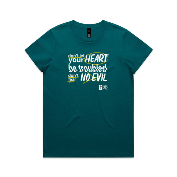 Don't Let Your Heart Be Troubled T-Shirt Thumbnail