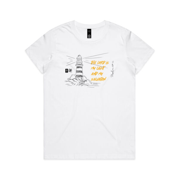 Psalm 27:1 Women's T-Shirt - Light Colors Thumbnail