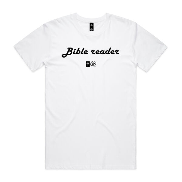 Bible Reader - White T-shirt Thumbnail