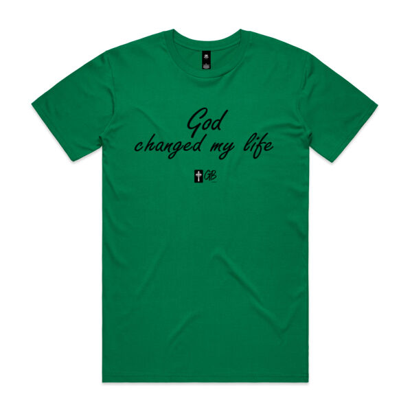 God changed my life - Extra T-shirts colors Thumbnail