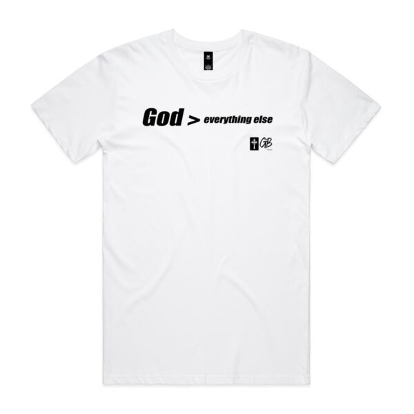 God is Greater - White T-shirt Thumbnail