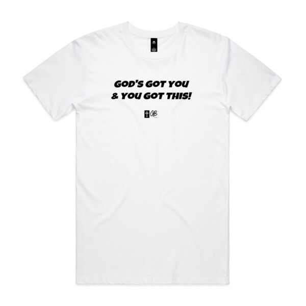 God's Got You - White T-shirt Thumbnail