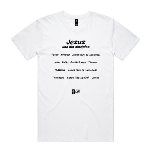 Jesus and his Disciples - White T-shirt Thumbnail